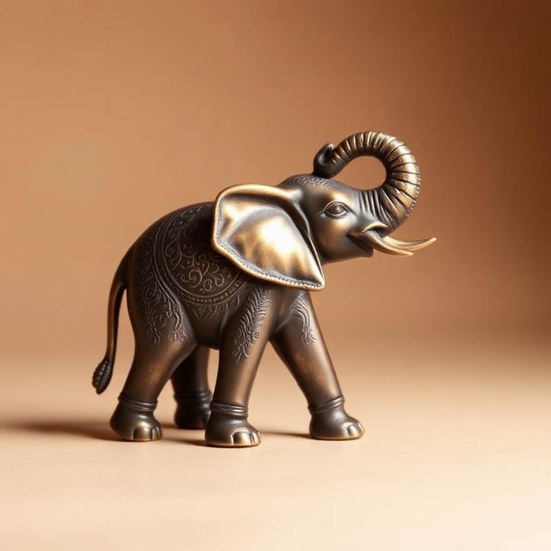 Bronzen olifant